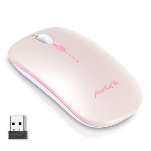AooKoNi Wireless Bluetooth Mouse Rechargeable USB