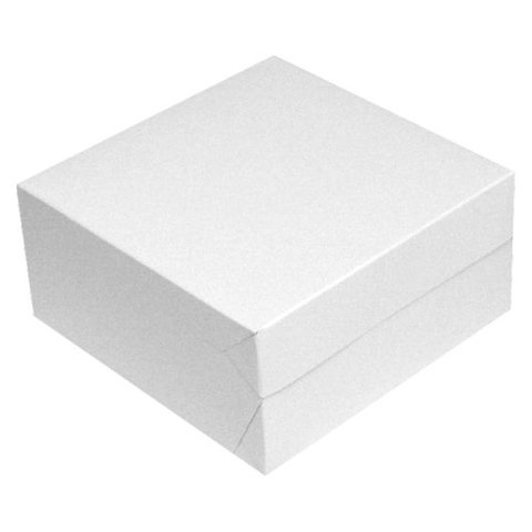 50 Stk. Kuchenkarton - Tortenkarton, 32x32x10cm, weiß