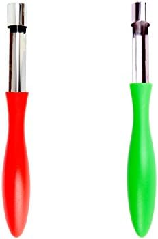 Culinary Elements Handheld Apple Corer with Stainless Steel Edge for Durability, Colors Vary, 1-pack