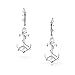 Tropical Beach Vacation Honeymoon Simple Nautical Boat Rope Anchor Lever Back Dangle Earrings For Women Teen .925 Sterling Silver