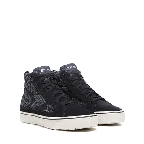 TCX - Street 3 Lady Tex Waterproof, Womens Motorcycle Shoes, T-Dry Membrane Shoe, Suede Leather Upper, Laces Closure, Black