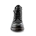 Polar Fox Patrick MPX808583 Mens Casual Cap Toe Buckle High-Top Motorcycle Work Biker Combat Boots – Black, Size 9.5