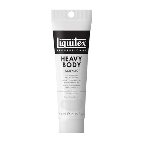 Liquitex Professional Heavy Body Acrylic Paint, Transparent Mixing White, 59 ml Tube