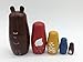 Handmade Animal Nesting Dolls 5pcs , Pieces Handmade Toys for Children Kids , Authentic Russian Wooden Matryoshka ,Christmas ,Valentine's day ,Mother's Day ,Birthday ,Halloween ,Home Room Decoration,