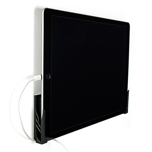 Koala Wall Mount 2.0; Damage-free Universal Dock for Smartphone, Tablet, eReader by Dockem; for iPad 1, 2, 3, 4, Air, Mini, iPad Pro, Samsung Galaxy Tab/Note, Google Nexus, Microsoft Surface (Black)