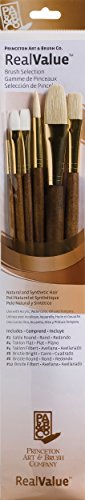 Princeton Artist Brush Real Value Brush Set, 6/Pkg