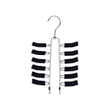 Richards Homewares Friction Tie Rack and Scarf Hanger - Non-slip - Set of 1