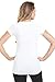 Rekucci Women's Perfectly Soft Basic Fitted Short Sleeve Scoop Neck T Shirt (Medium,White)