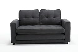 ERYE 3 Fold Upholstered Tufted Futon Sofa Bed