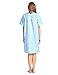 Casual Nights Women's Floral Woven Snap-Front Lounger House Dress