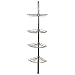 Zenna Home, Chrome 2114S, Tension Corner Pole Caddy