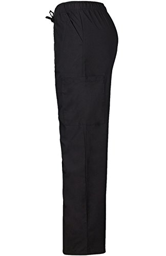 MedPro Women's Printed Medical Scrub Set Mock Wrap Top and Pants Hot Pink S