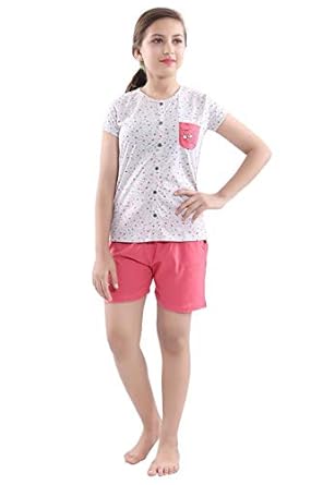 Night dress shorts for girls Clearance