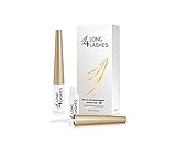 Long 4 Lashes by Oceanic Eyelash Enhancing Serum, 3 ml + FREE Assorted Purse Kit/Cosmetic Bag Bonus Gift