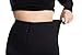 Chicwe Women's Plus Size Cropped Curvy Fit Wide Leg Pants with Wide Waistband - Casual and Work Pants Trousers