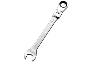 cSeao 18mm Flex-Head Ratcheting Combination Wrench 72-Teeth, Cr-V Constructed, Chrome Plating