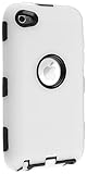 eforCity Hybrid Case for iPod touch 4G (Black Hard/White Skin)