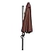 Le Papillon 10 ft Cantilever Umbrella Outdoor Offset Patio Umbrella Easy Open Lift 360 Degree Rotation, Coffee