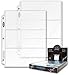 BCW Pro 3-Pocket Currency Pages | Pocket Size 3-5/8" x 8-1/16" | 20-Pages Total primary