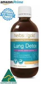 Vegan Lung Detox - Breathe Easier & Deeper - Lung Healing & Clearing - Clean Your Lungs - Anti-Inflammatory - Clear Coughs & Sleep Like a Baby - TGA Listed - Made in Australia - Berry Flavour 6.7oz