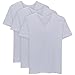 David Archy Men's 3 Pack Micro Modal Slim Fit V-neck T-shirt(S,Gray)