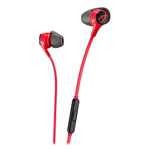 HyperX Cloud Earbuds 2有線 ゲーミングイヤホン レッド インラインマイク 2年保証 705L8AA