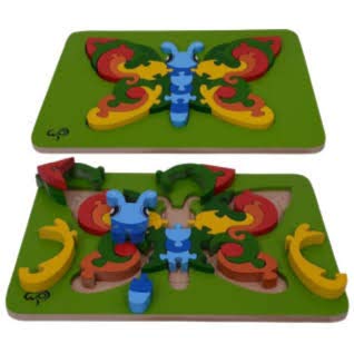 Wooden Colorful Butterfly Puzzle