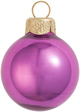 12ct Pearl Dusty Rose Pink Glass Ball Christmas Ornaments 2.75" (70mm)