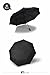 E-Feel Auto Umbrella Outdoor for Travel, Fold Rain Umbrella One Hand Operation Black
