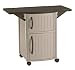Suncast Outdoor Grilling Prep Station - Portable Outdoor BBQ Entertainment Storage Table Prep Station - Store Grilling Accessories, Condiments - Taupe and Brown primary