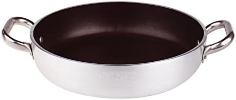 Pentole Agnelli Aluminium Anti - Adherent Professional Platinum Omelette Pan 5 Mm. With 2 Handle, Diameter 20 Cm