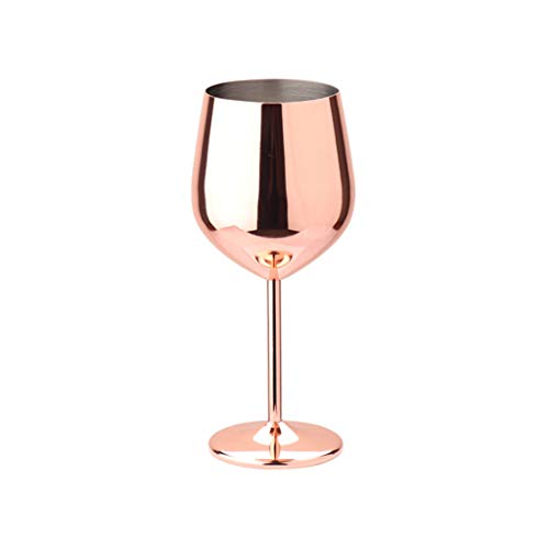 Fikujap Cocktailglas, Rotweingläser, Edelstahl 304 Glatt Spiegelpoliert, Langlebig, Wiederverwendbar, Für Bar Party…