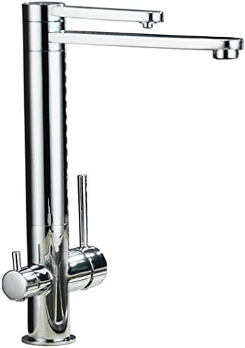 DONGCY Three Flow 3 Way Kitchen Faucet for Reverse Osmosis Water Filtration System Hot and Cold Tap Water Copper