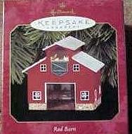 Hallmark Town & Country 1999 Red Barn Pressed Tin Farm
