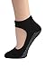 DG Sports Women's Mary Jane Bella Yoga Socks with Grips Small/Medium Non Slip Ankle Socks, Black