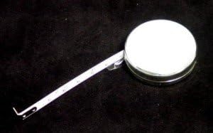 SILVERPLATED POCKET TAPE MEASURE