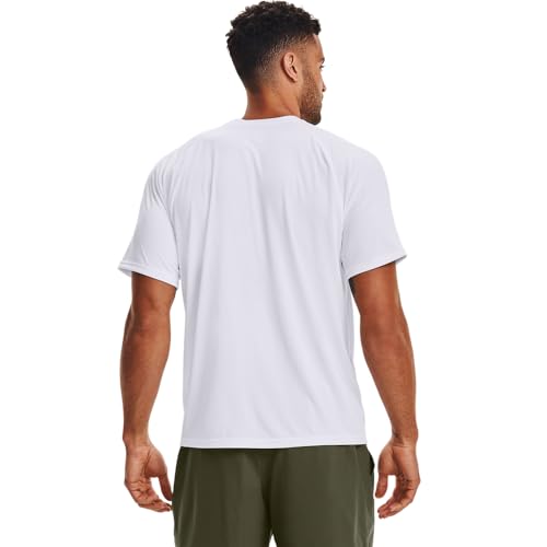 UNDER ARMOUR MEN’S UA TACTICAL TECH™ SHORT SLEEVE T-SHIRT SM WHITE