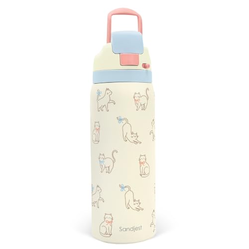 SANDJEST Chill Cat Water Bottle