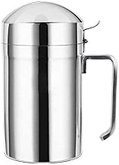 Ashdz オイル缶 304ステンレス鋼ドラム缶 防塵 漏れ防止のオイルボトル 多機能キッチン