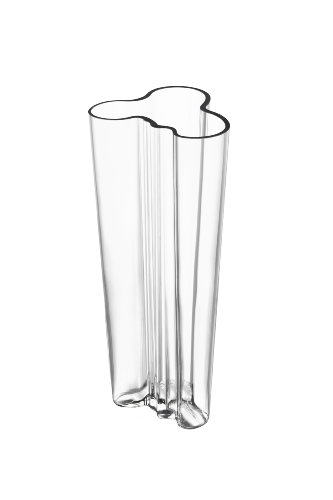 Iittala Alvar Aalto 10-Inch Finlandia Vase, Clear