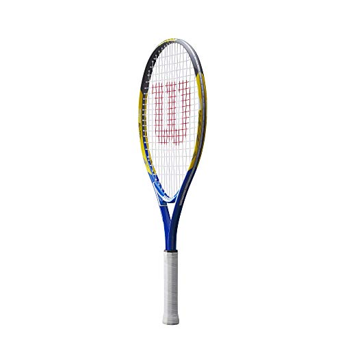Wilson-WRT20330U-US-Open-25-Raqueta-de-Tenis-para-ninos-y-jovenes-AzulAmarillo-para-ninos-con-Altura-de-130-cm-a-145-cm