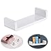 LAIGOO Adhesive Floating Shelf Wall Shelf Non-Drilling, U Bathroom Organizer Display Picture Ledge Shelf for Home Decor/Kitchen/Bathroom Storage-LPM02(M)