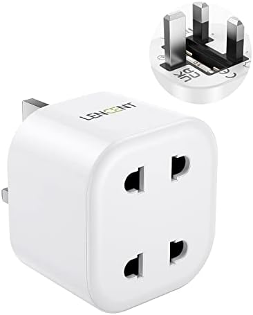 Adattatore Fusibile UK Adattatore Spina UK Da 2 Pin A 3 Pin Con Fusibile, 1A, Per Rasoio Elettrico E Spazzolino Da Denti, Marca Visibee, Garanzia 1 Anno Adattatore 2 Pin A 3 Pin Per Rasoio Spazzolino