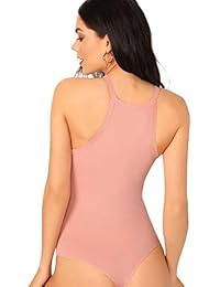 Milumia Skinny Halter - Body para mujer con cintura media