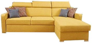 Mb Moebel Kleines Ecksofa Eckcouch Mit Bettkasten Mit Schlaffunktion Couch Wohnlandschaft L Form Polsterecke Penny Gelb Ecksofa Rechts Amazon De Kuche Haushalt