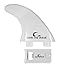 Own the Wave Thruster Fin Set - 3pc Fiberglass Surf Board Fins with FCS G5 M5 style - Tri-Fin Thruster Set for Surfing (White)