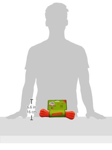 Jolly Pets 9-inch, Jolly Bone, Orange