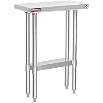 Stainless Steel Work Table With Undershelf - 36 Inch Commercial Prep Table For Kitchen, Garage, Workshop