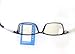VVDQELLA 2.0 Reading Glass Men, Blue Light Blocking Glasses for Computer, Lightweight Square Frame Spring Hinges Anti Glare