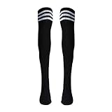 Voberry Autumn Retro Knee High Tube Thigh High Socks Over Knee Girls Football Socks (Back)